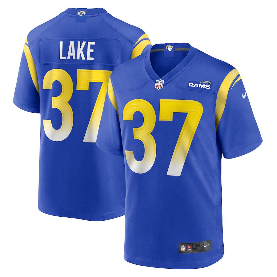 Men Los Angeles Rams #37 Quentin Lake Nike Royal Game Player NFL Jersey->los angeles rams->NFL Jersey